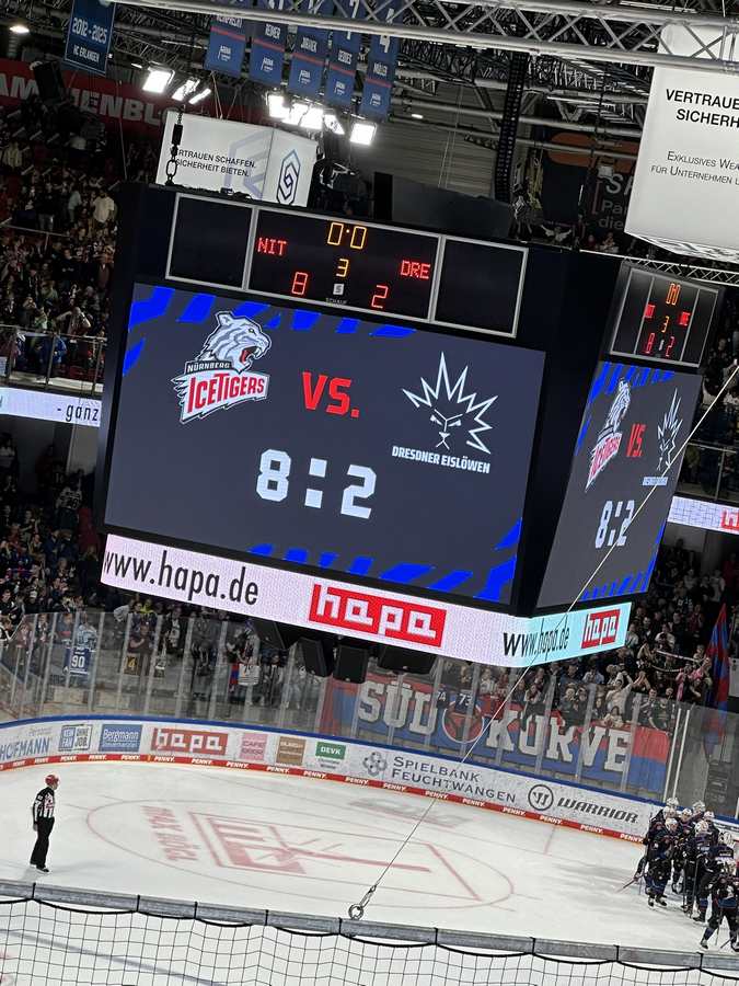 PENNY DEL / 6.Spieltag / Nürnberg Ice Tigers - Dresdner Eislöwen
