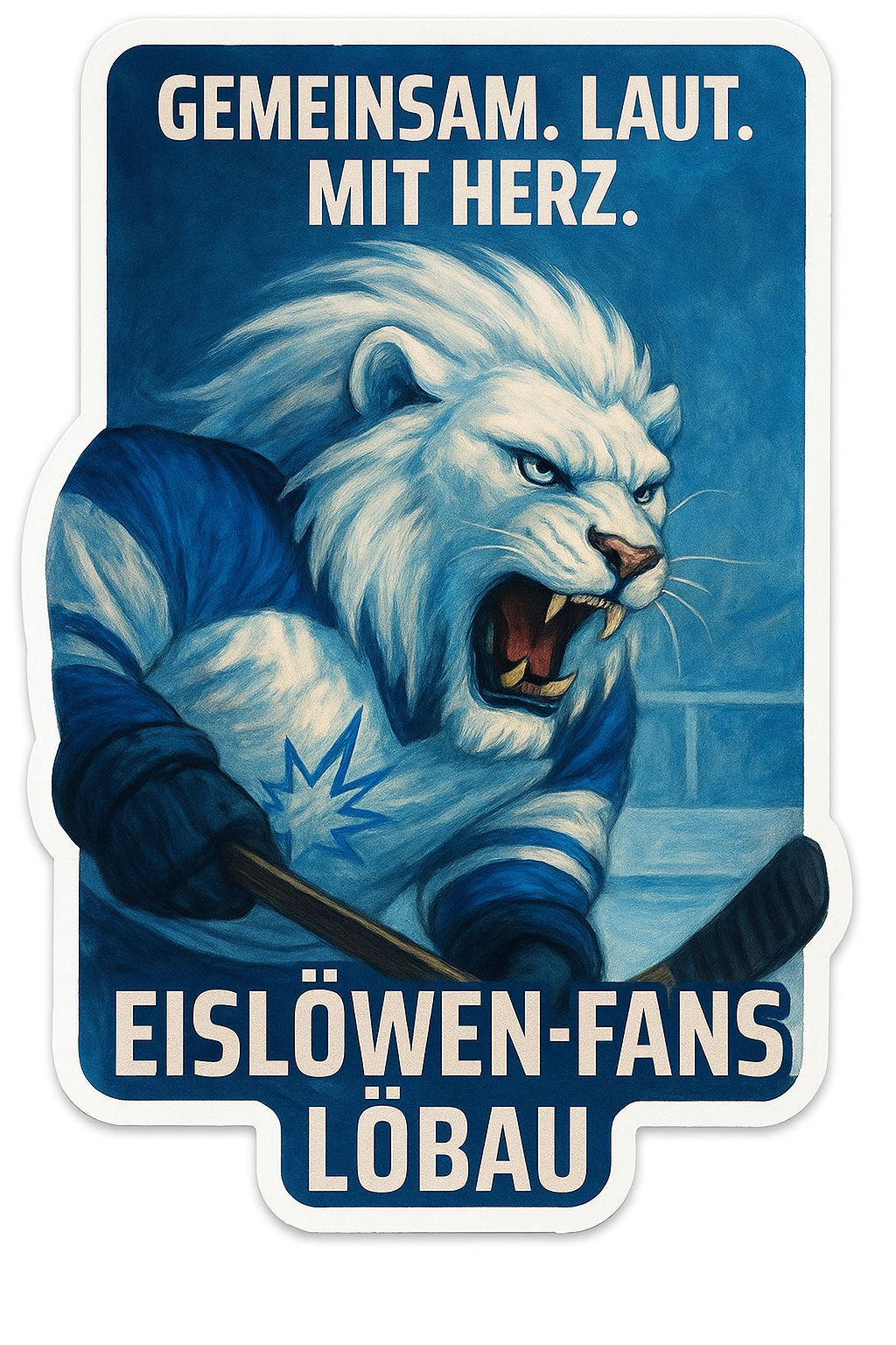 10er-Stickerpaket "Eislöwe"