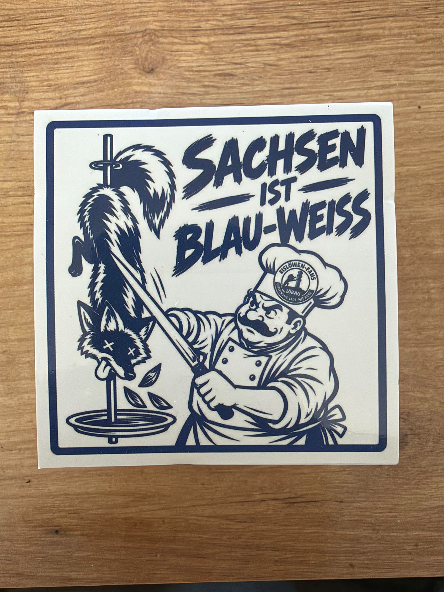Einzelsticker "Sachsen ist Blau-Weiß"
